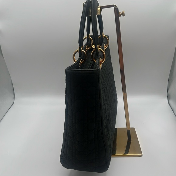 CHRISTIAN DIOR CANNAGE LADY DIOR BLACK AND GOLD - Picture 3 of 14